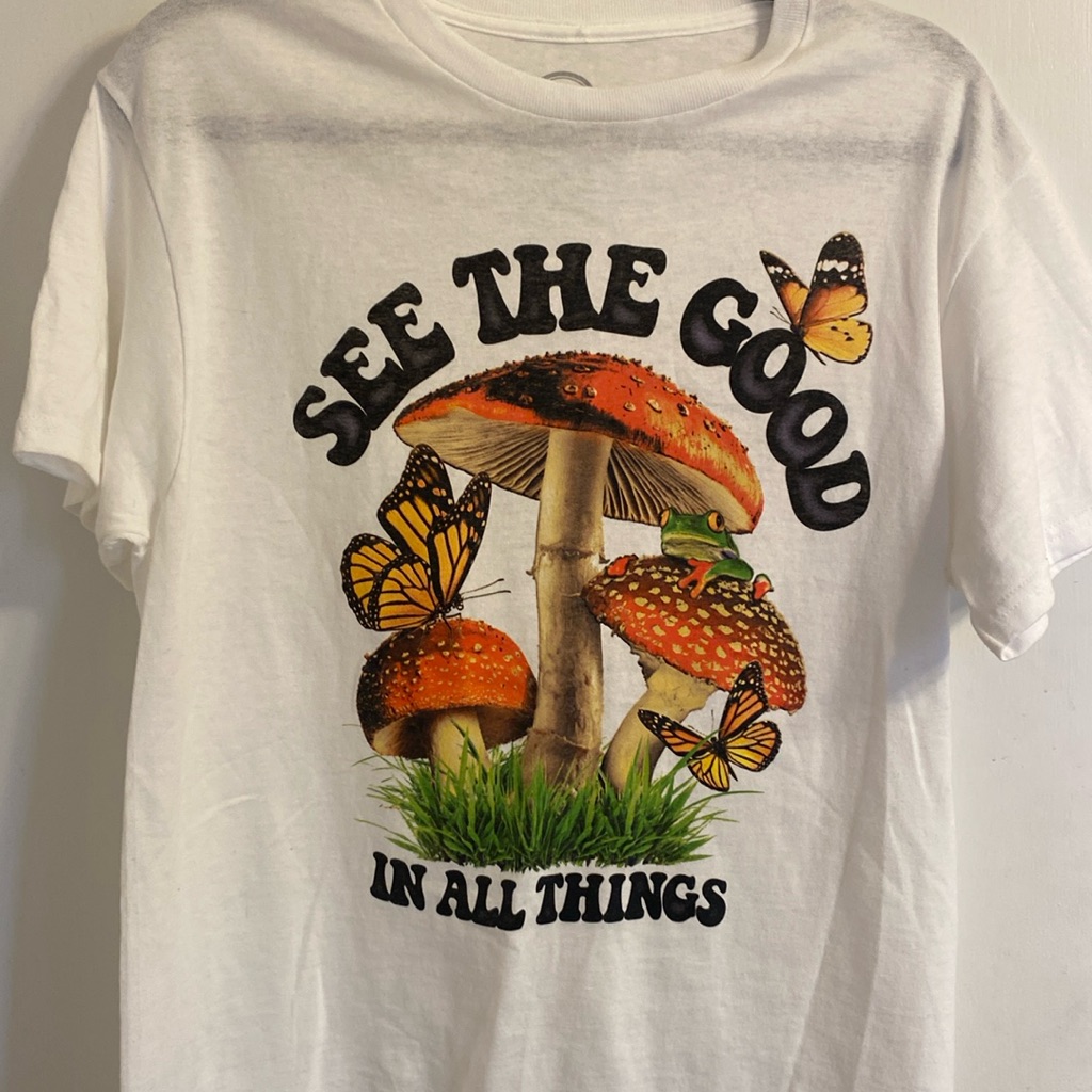 Mushroom Butterfly T Shirt